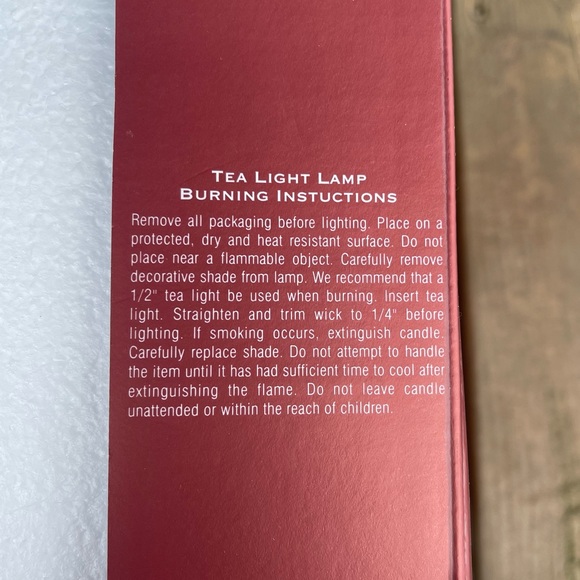 Lenox Boxwood & Pine Pattern Tea Light Lamp Candle Holder in Original Box - Picture 4 of 15